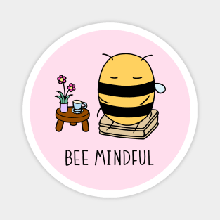 Bee Mindful - Soft Pink Magnet